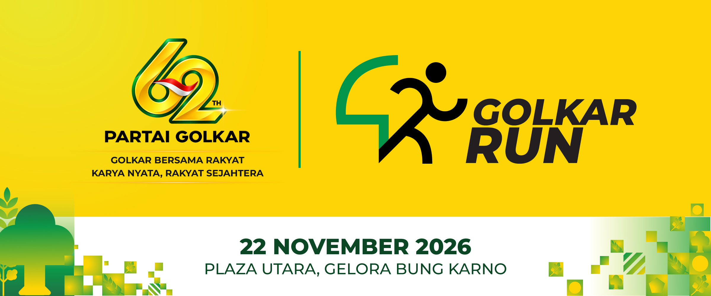Golkar Run 2026 — 22 November 2026, Plaza Utara Gelora Bung Karno